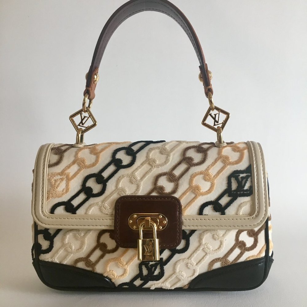 LOUIS VUITTON VELVET RABAT POCHETTE BAG